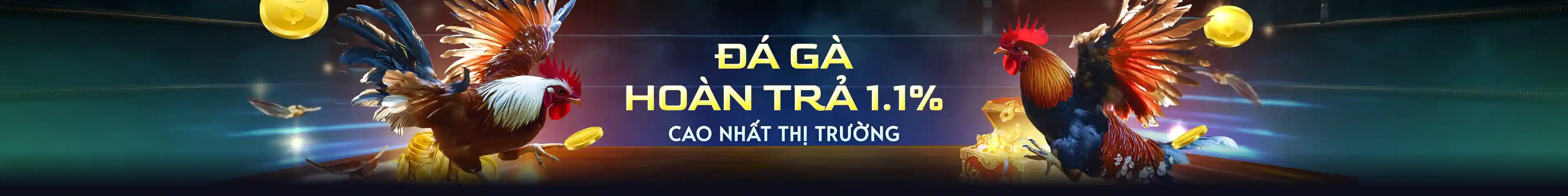 Hoàn trả đá gà 1.1% GA88